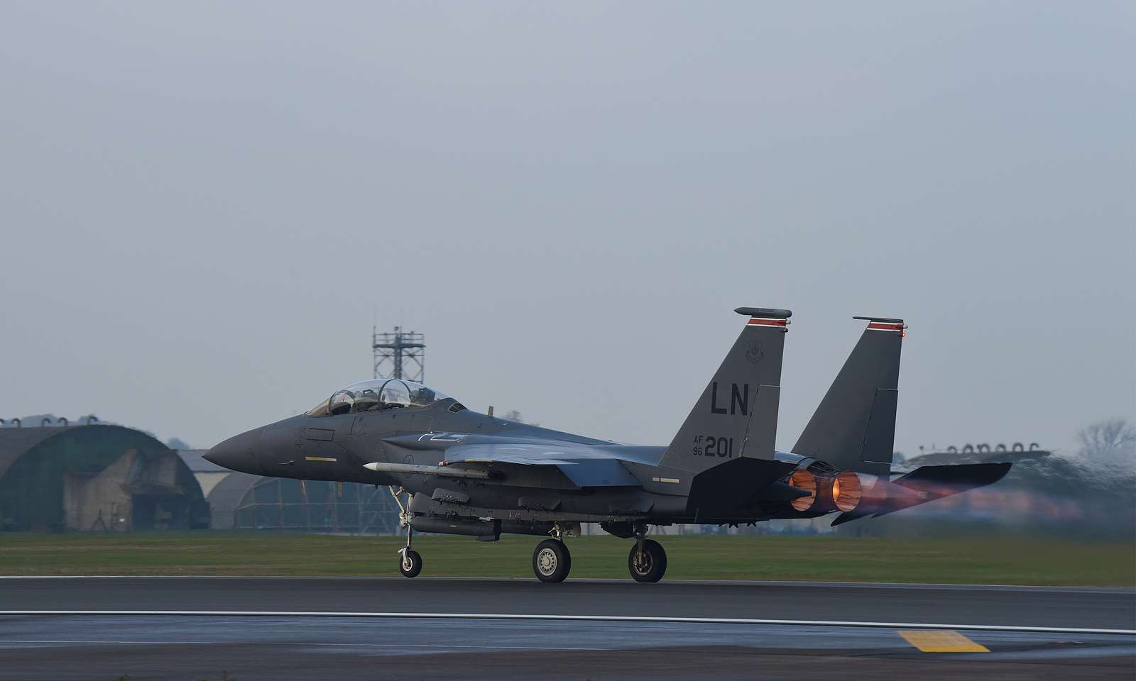 A U.S. Air Force F-15E Strike Eagle from Royal Air - NARA & DVIDS ...