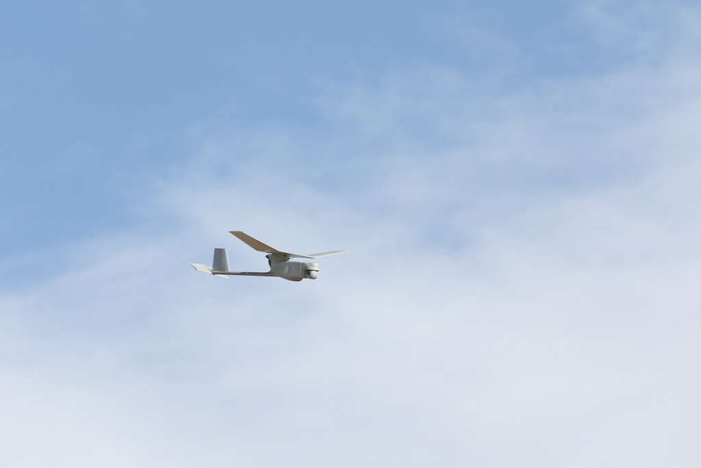 An RQ-11 Raven Unmanned Aerial Vehicle patrols the - PICRYL Public ...