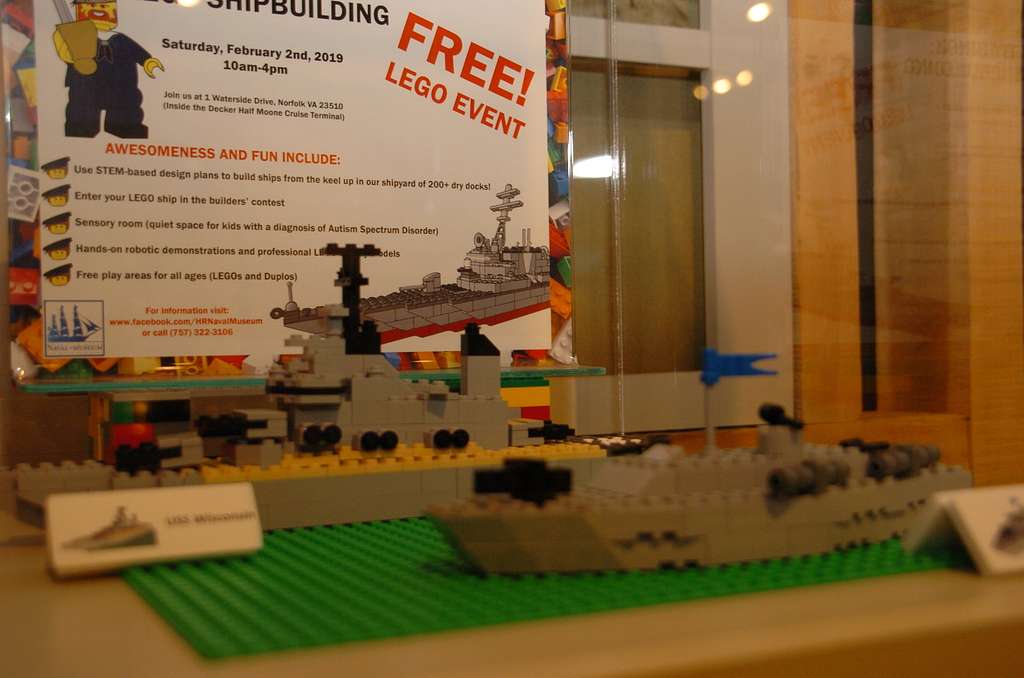 LEGO models of the USS Wisconsin (BB 64) and the PT-109 - NARA & DVIDS ...