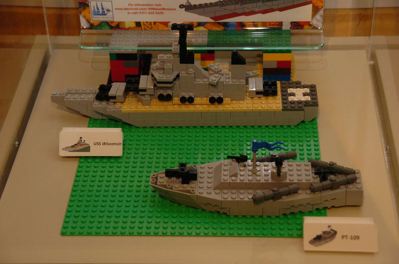 LEGO models of the USS Wisconsin (BB 64) and the PT-109 - NARA & DVIDS ...