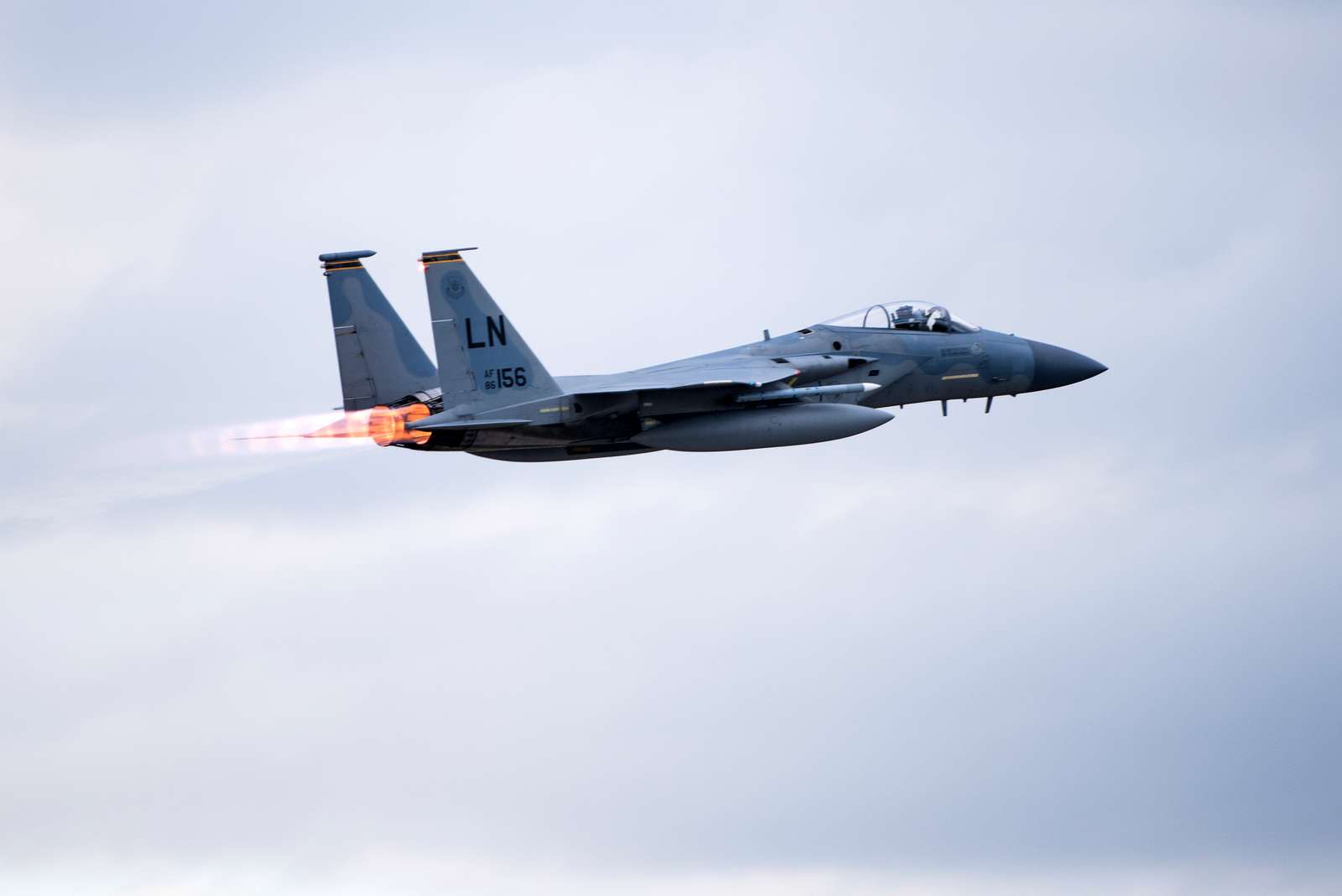 An F-15C Eagle assigned to the 493rd Fighter Squadron - NARA & DVIDS ...