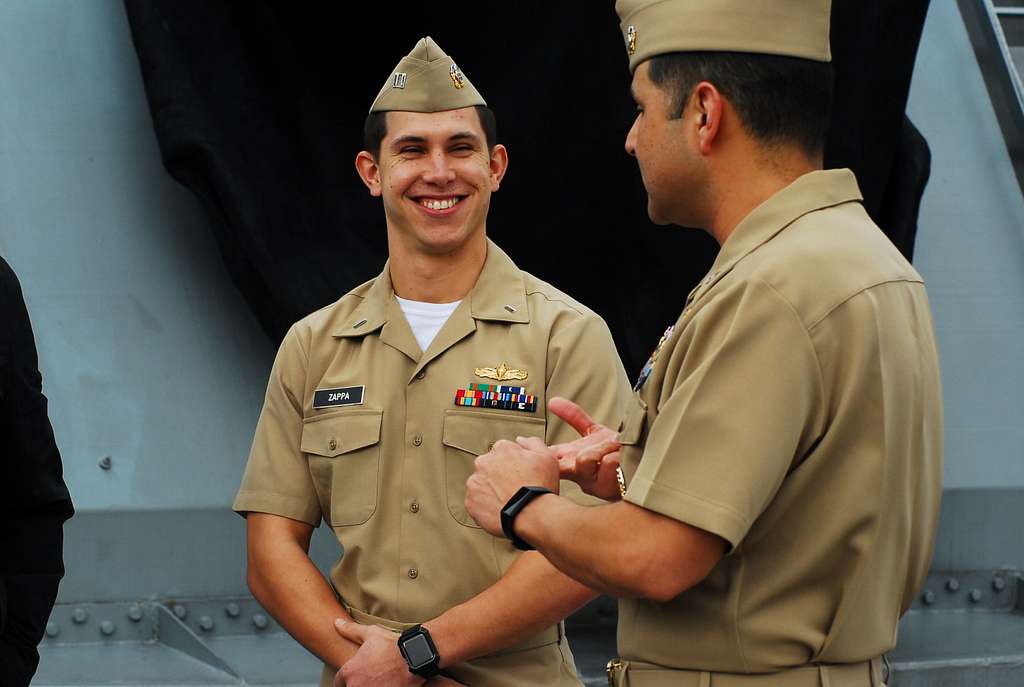 Captain Edgardo Moreno, Commanding Officer of the Amphibious - PICRYL ...