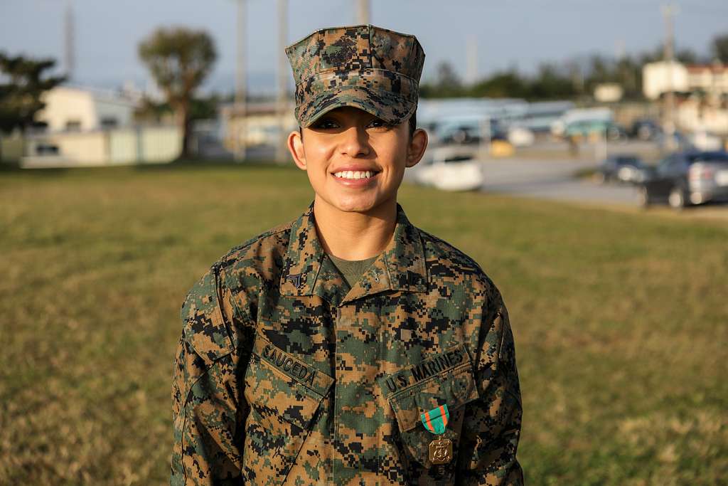 Cpl. Luz Sauceda received the Navy and Marine Corps - NARA & DVIDS ...