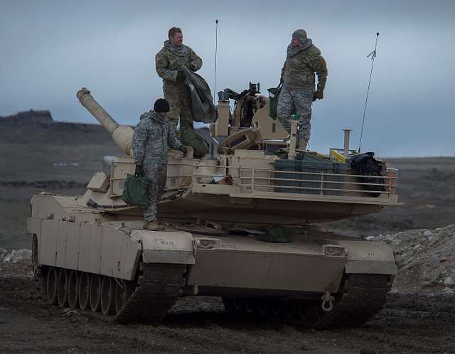 M1A2 Abrams Tanks From A Company, 2-116th Cavalry Brigade - NARA ...