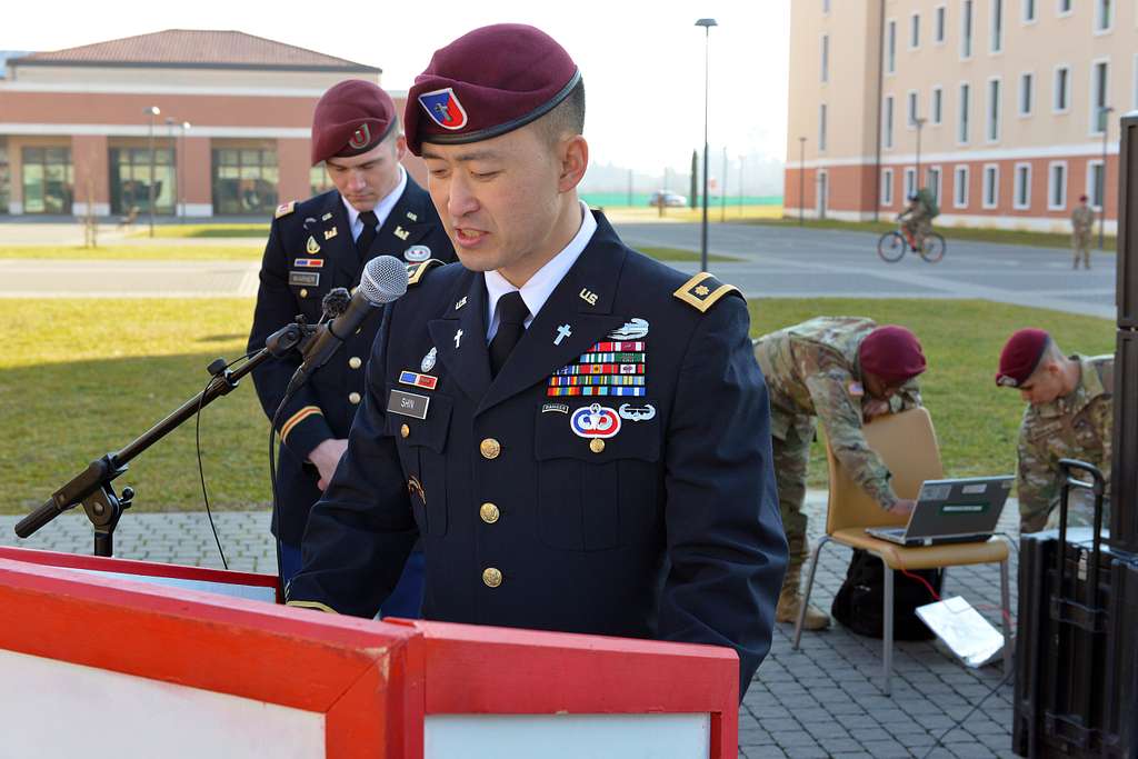 Maj. Light K. Shin, 173rd Airborne Brigade chaplain, - NARA