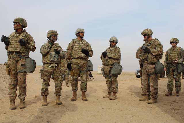 Soldiers of the 595th Transportation Brigade standby - NARA & DVIDS ...