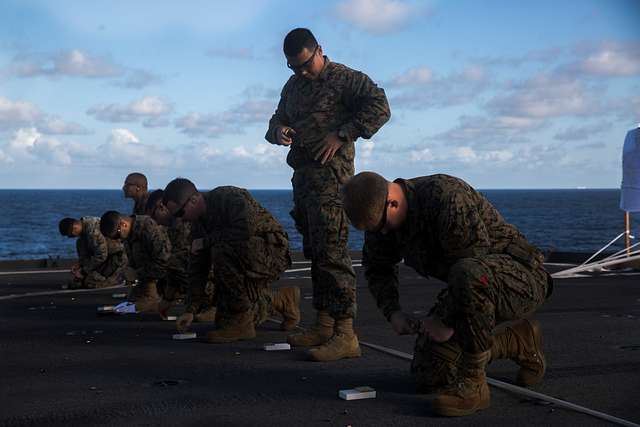 Gunnery Sgt. John Esguerra, standing, the motor - NARA & DVIDS Public ...