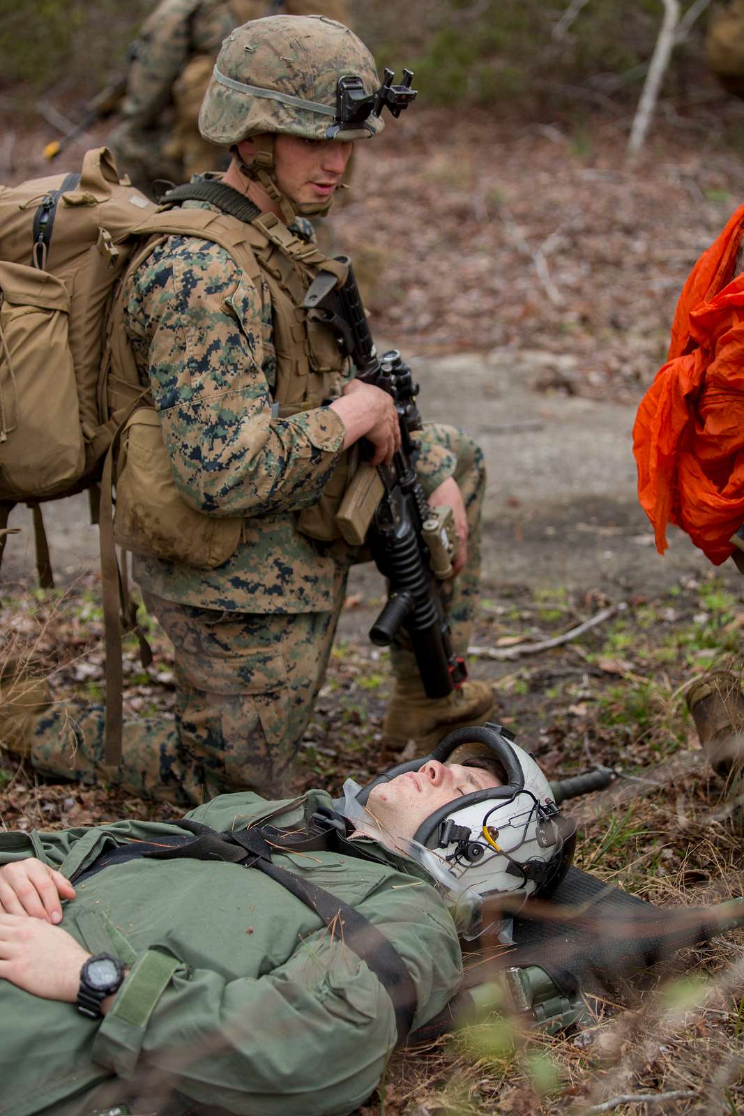 A Marine Posts Security Around A Simulated Casualty - NARA & DVIDS ...