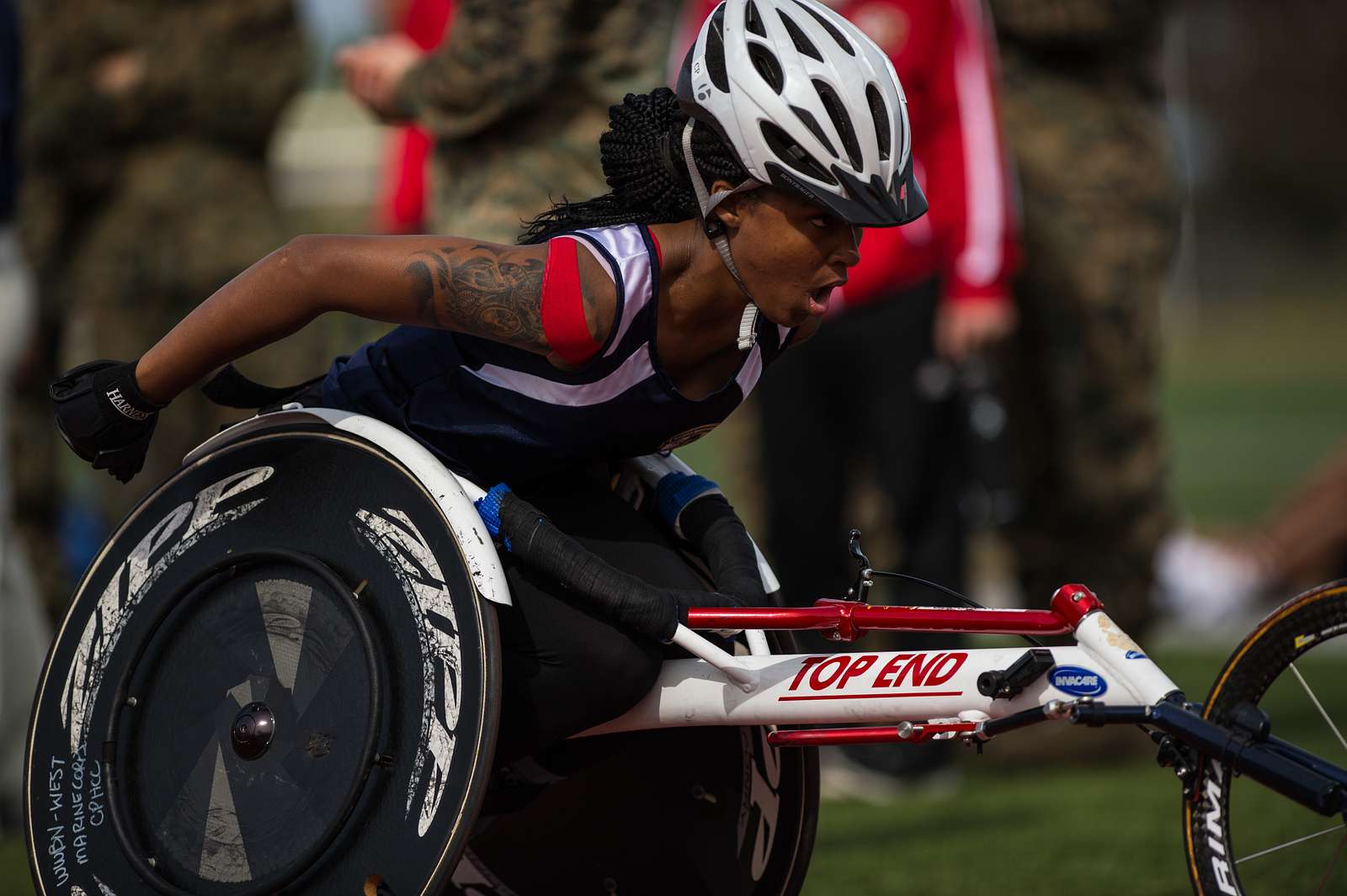 A U.S. Marine Corps athlete participates in the 2019 - NARA & DVIDS ...