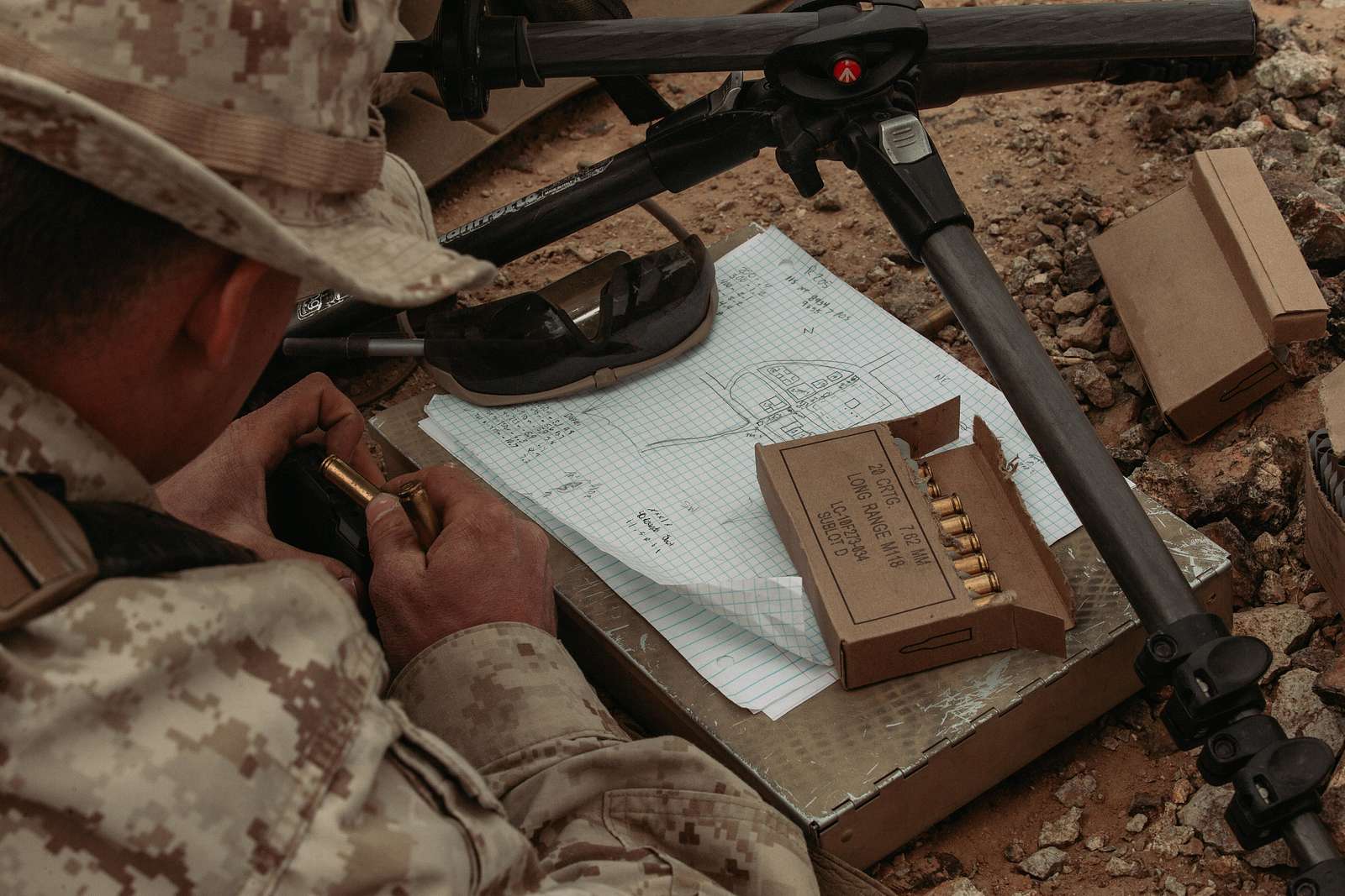 A U.S. Marine Corps Scout Sniper Candidate With Weapons - NARA & DVIDS ...