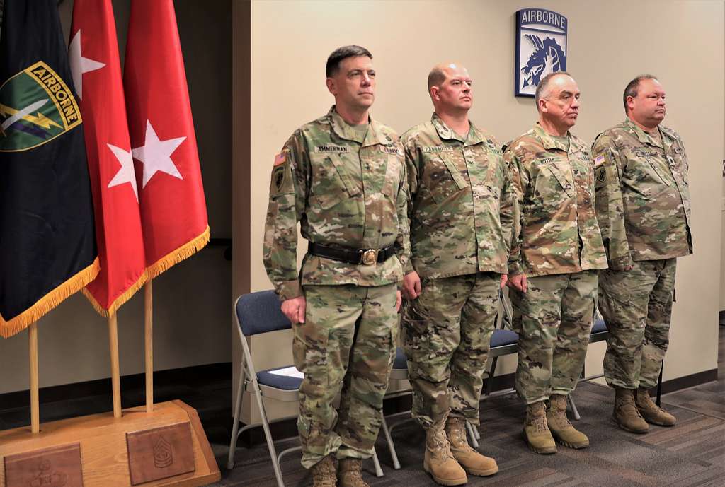 Maj. Gen. Daniel Ammerman, left, stands with retirees - NARA & DVIDS ...