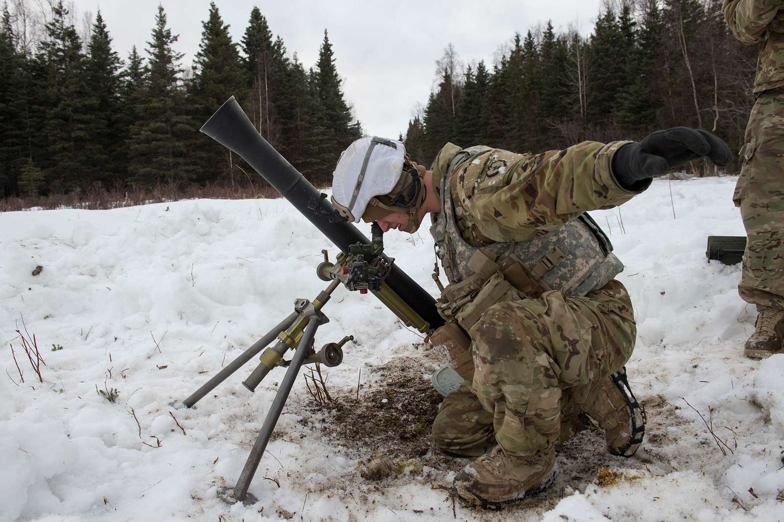 An Army indirect fire infantryman assigned to Headquarters - NARA ...