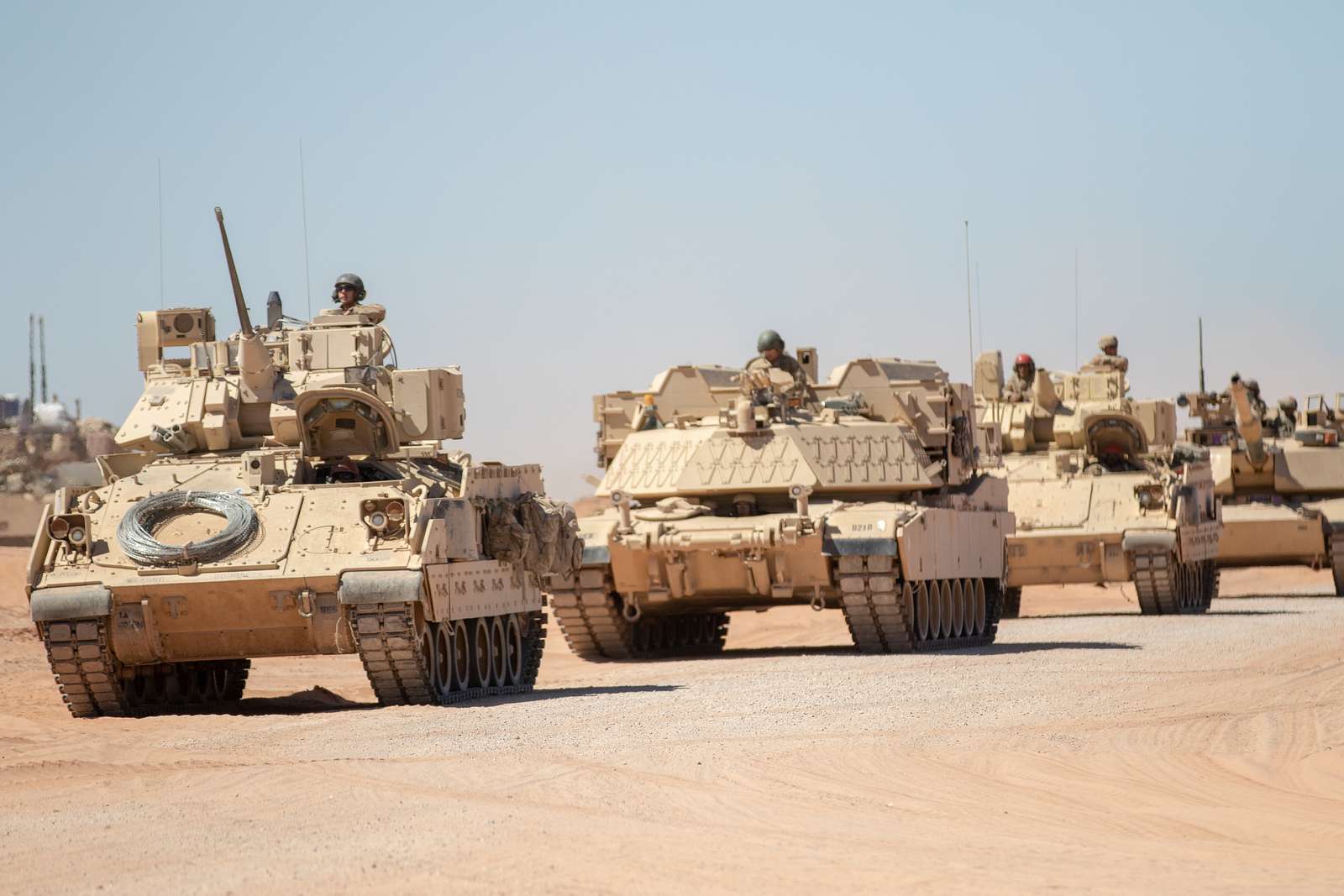 A group of Bradley Fighting Vehicles and M1 Abrams - NARA & DVIDS ...