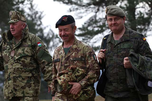 Hungarian Brig. Gen. Zoltan Gulyas (left), Italian - NARA & DVIDS ...