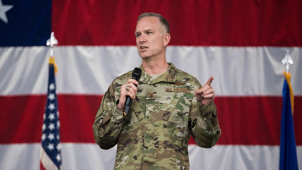 Col. Michael Miller, 2nd Bomb Wing commander, addresses - NARA & DVIDS ...