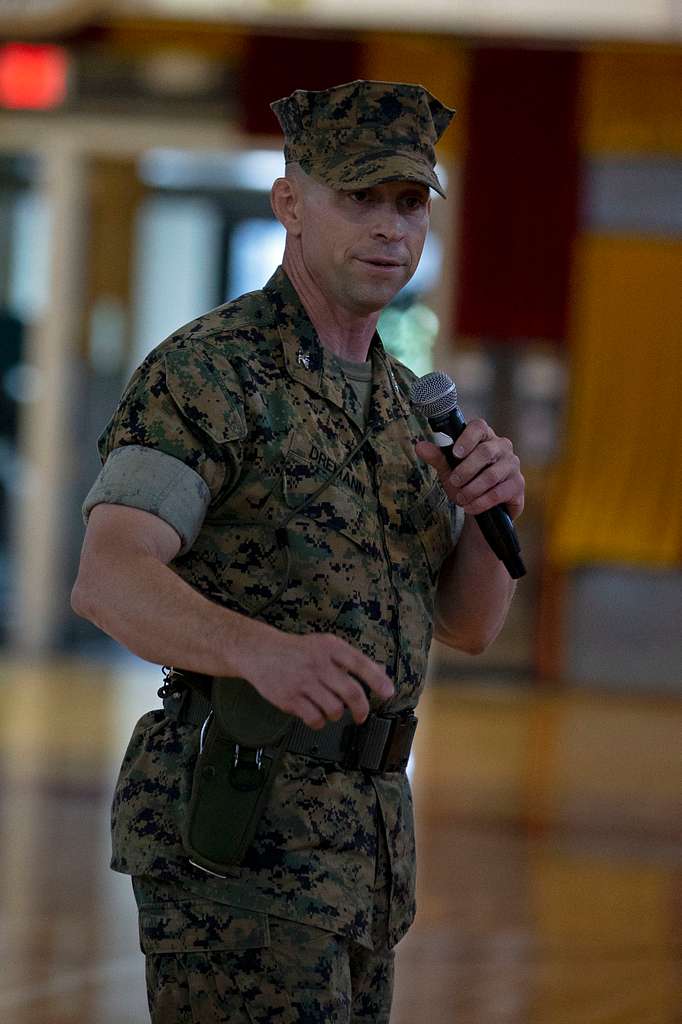 U.S. Marine Col. Timothy Dremann, outgoing commanding - PICRYL - Public ...