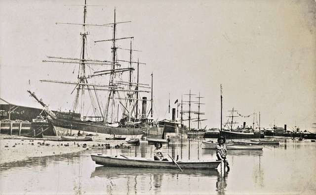 Sailing ships and steamers at Port Pirie, S.A. - 1909 - PICRYL - Public ...