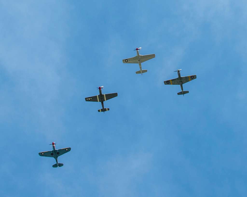 Historic military aircraft fly over the Memorial Day - PICRYL - Public ...