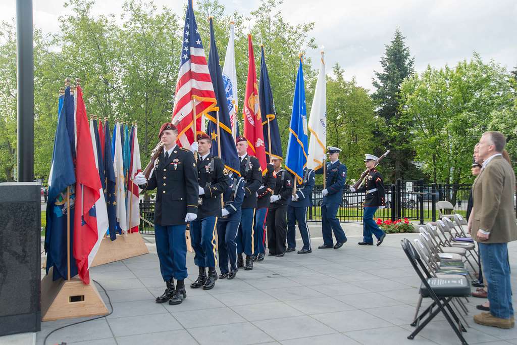 A Color Guard From Joint Base Elmendorf Richardson Nara And Dvids Public Domain Archive Public 