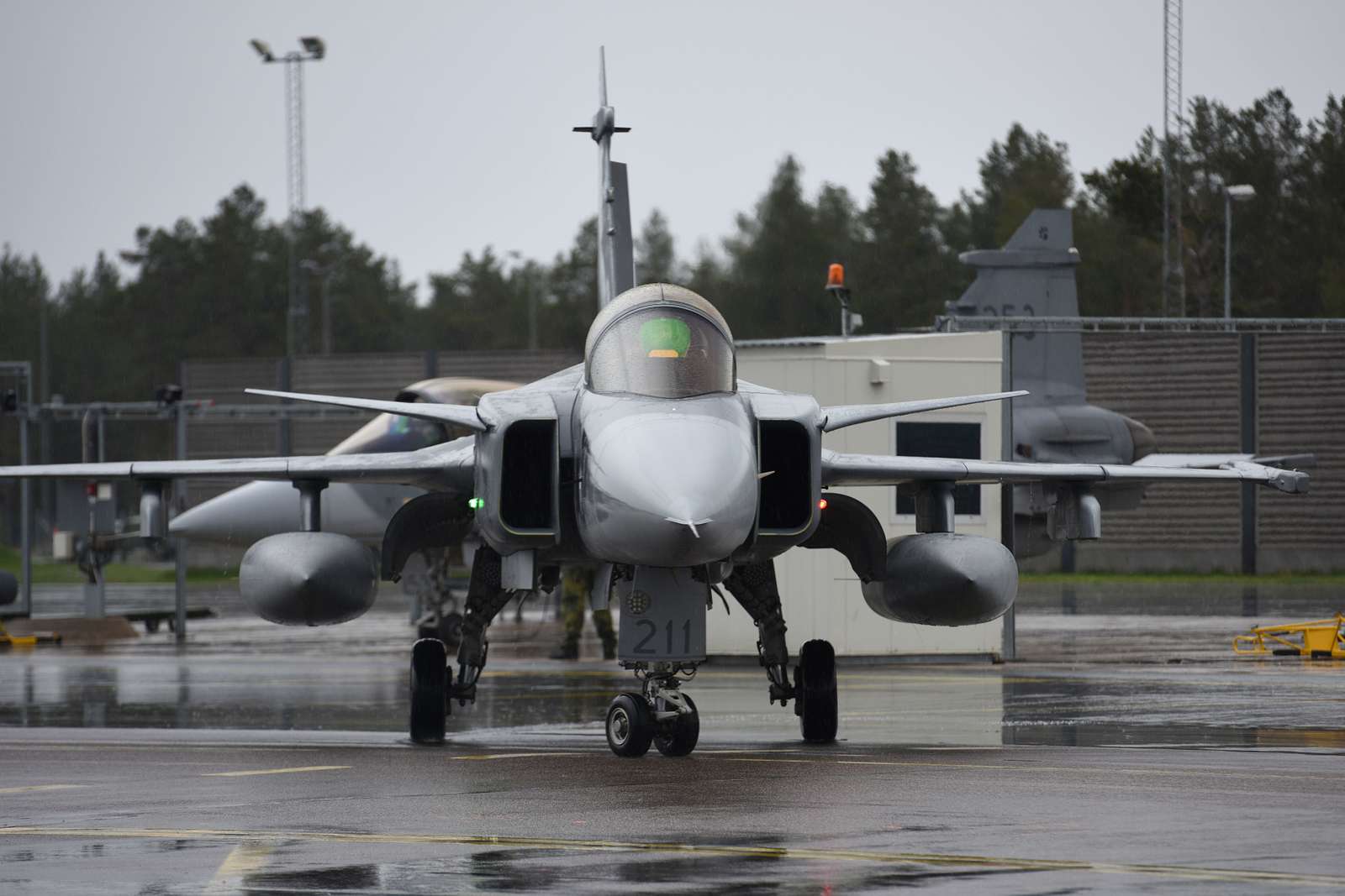 A Swedish Air Force JAS 39 Gripen prepares to take - NARA & DVIDS ...