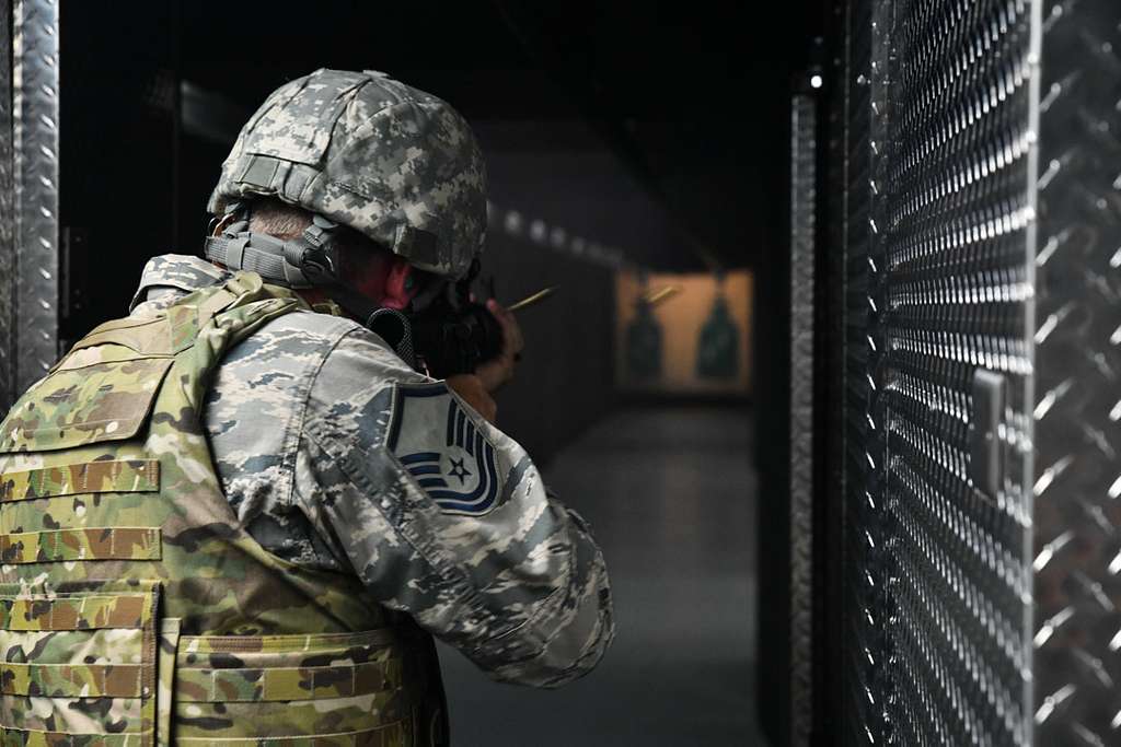 114th Civil Engineer Airman Shoots His M4 Carbine During - NARA & DVIDS ...