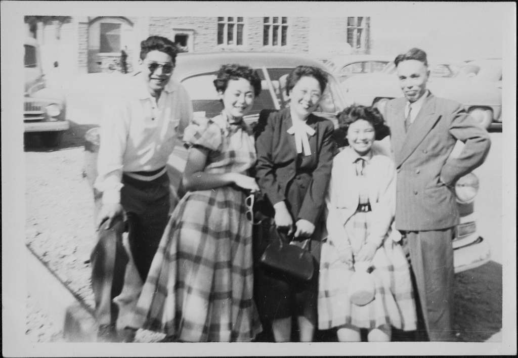 Moriyama family from left to right: Raymond, Joan, Elsie Nobuko, Margie ...