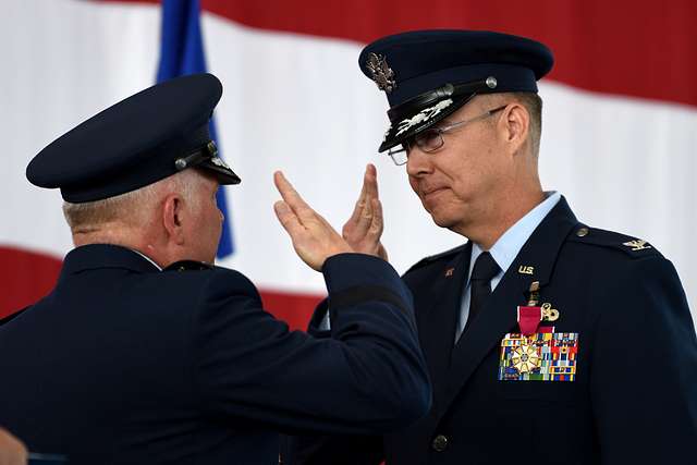 Col. Richard Gibbs, former 377th Air Base Wing commander, - PICRYL ...