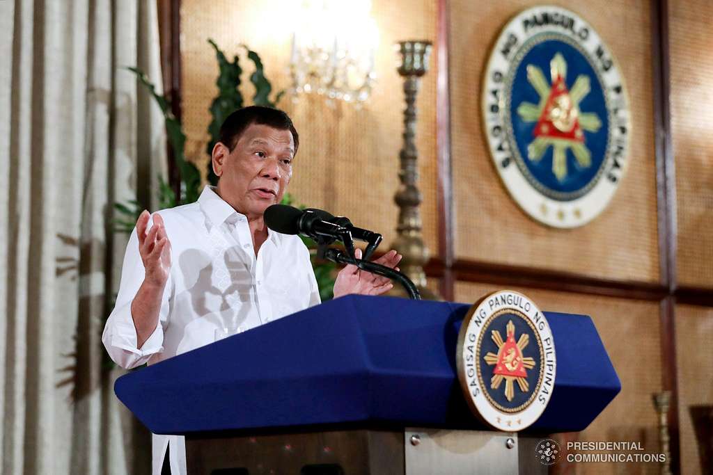 President Rodrigo Roa Duterte Delivers His Speech After Administering The Oath To The Newly