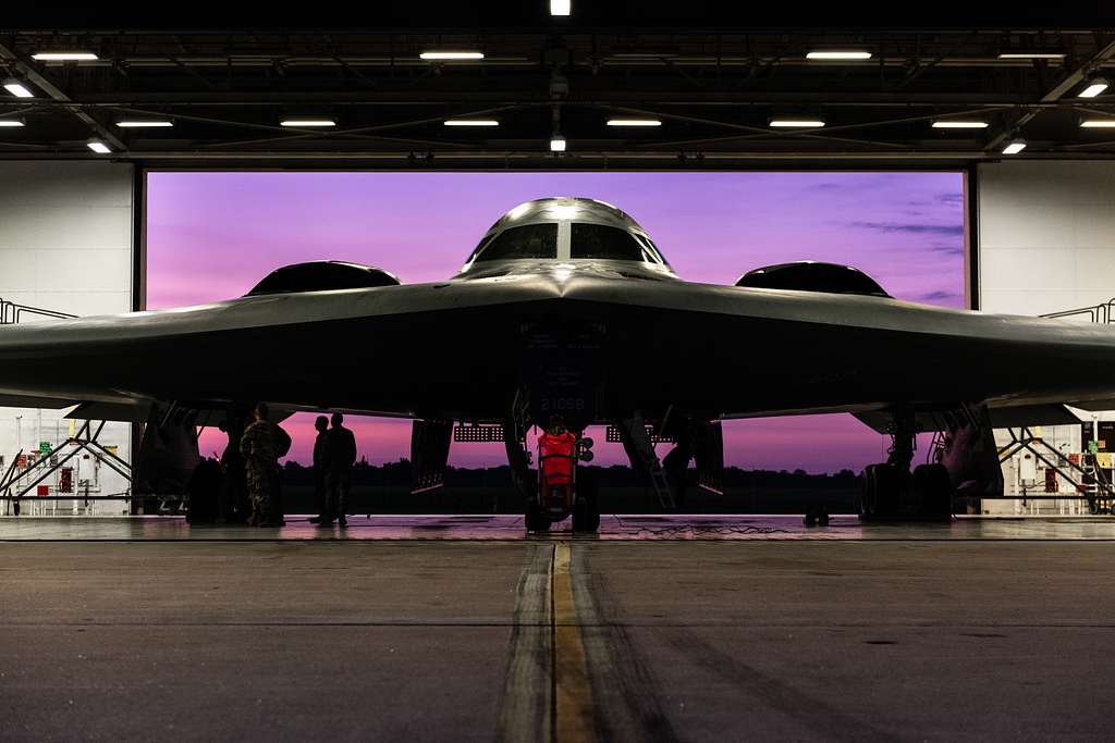 DVIDS - Images - B-2 Spirit from Whiteman AFB ﬂies over Arrowhead Stadium  during AFC Championship game [Image 3 of 4]