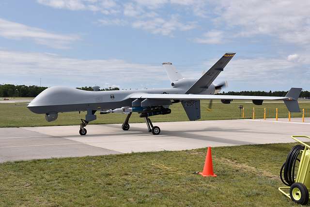 An MQ-9 Reaper assigned to the 214th Aircraft Maintenace - NARA & DVIDS ...