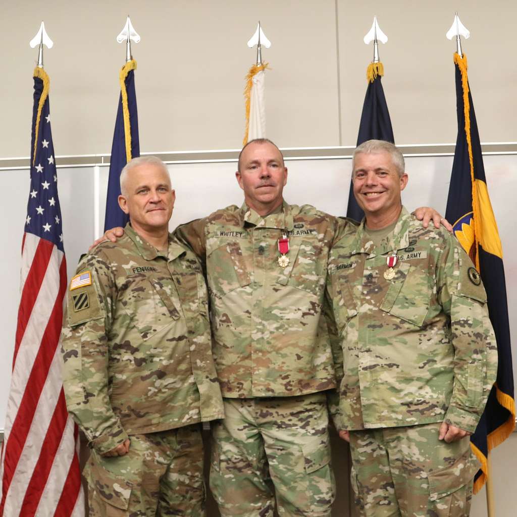 (From left to right) Command Sergeants Major James - PICRYL Public ...