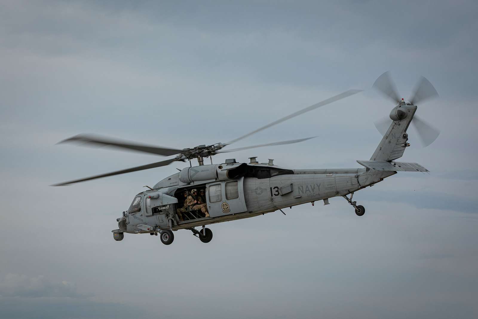 A U.S. Navy MH-60S Seahawk helicopter with Helicopter - NARA & DVIDS ...