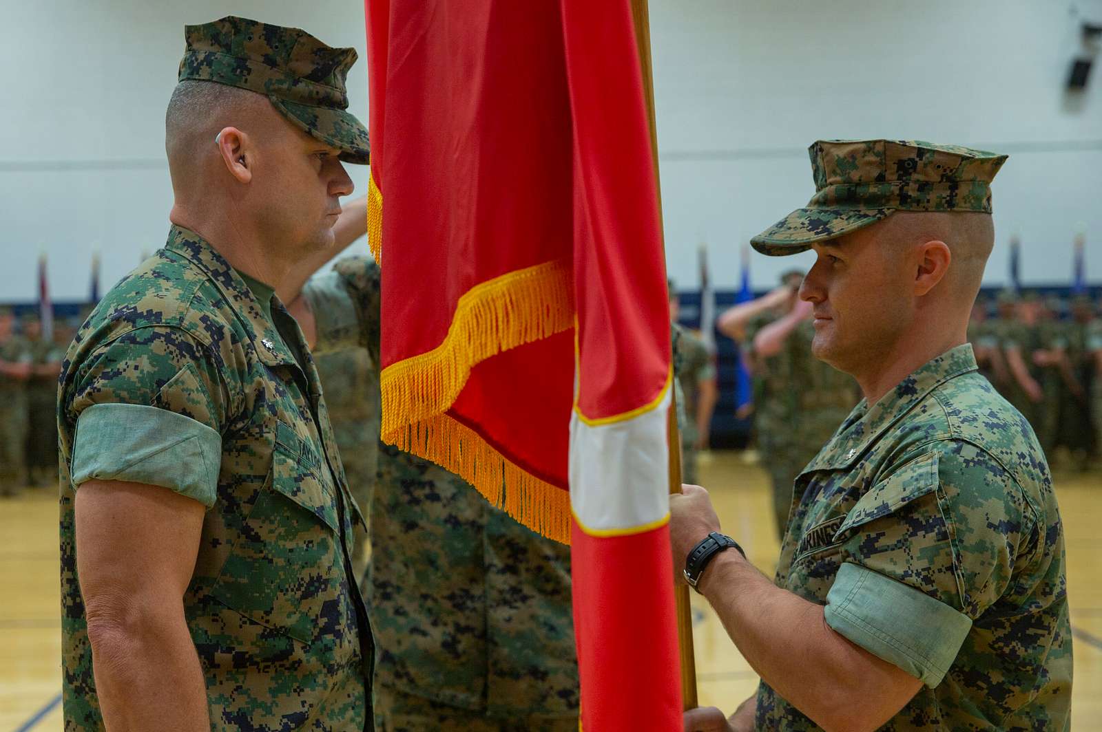 U.S Marine Corps Lt. Col. Kenneth Gawronski, right, - NARA & DVIDS ...