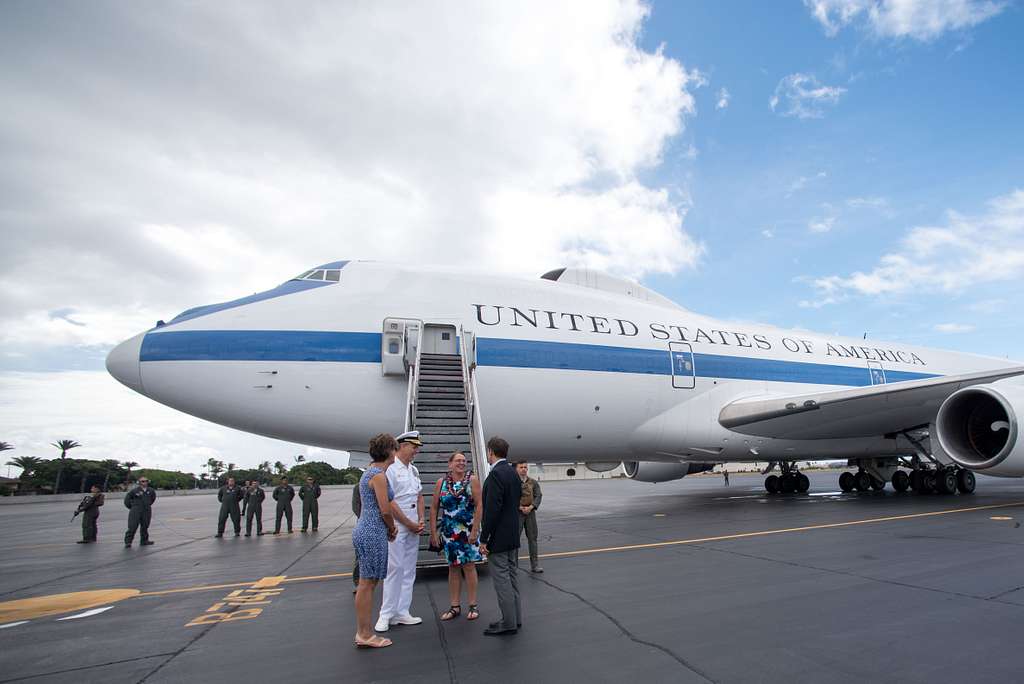 191124-D-BN624-1050, Defense Secretary Mark T. Esper greets…