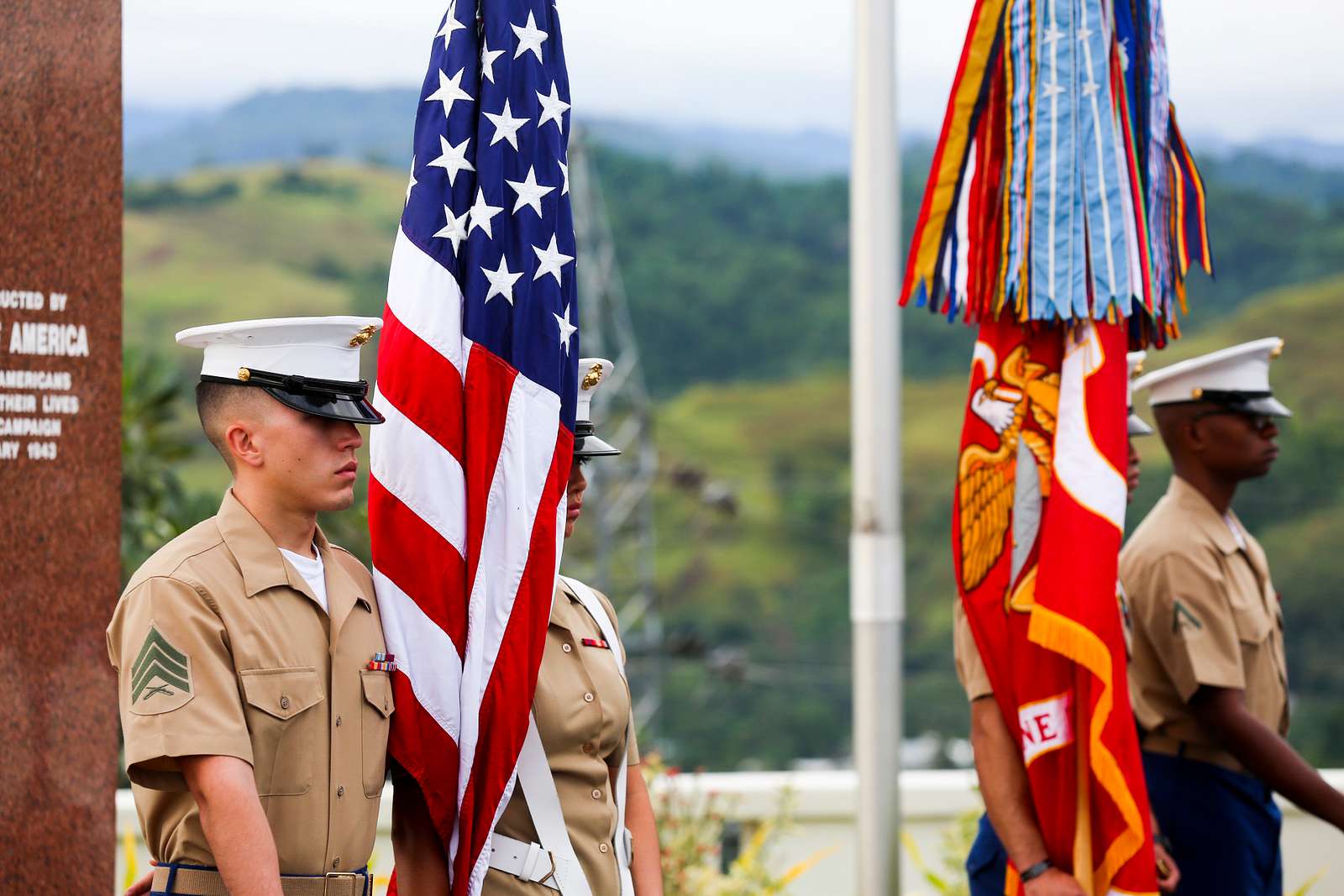 The U S Marine Corps Forces Pacific Color Guard Nara And Dvids