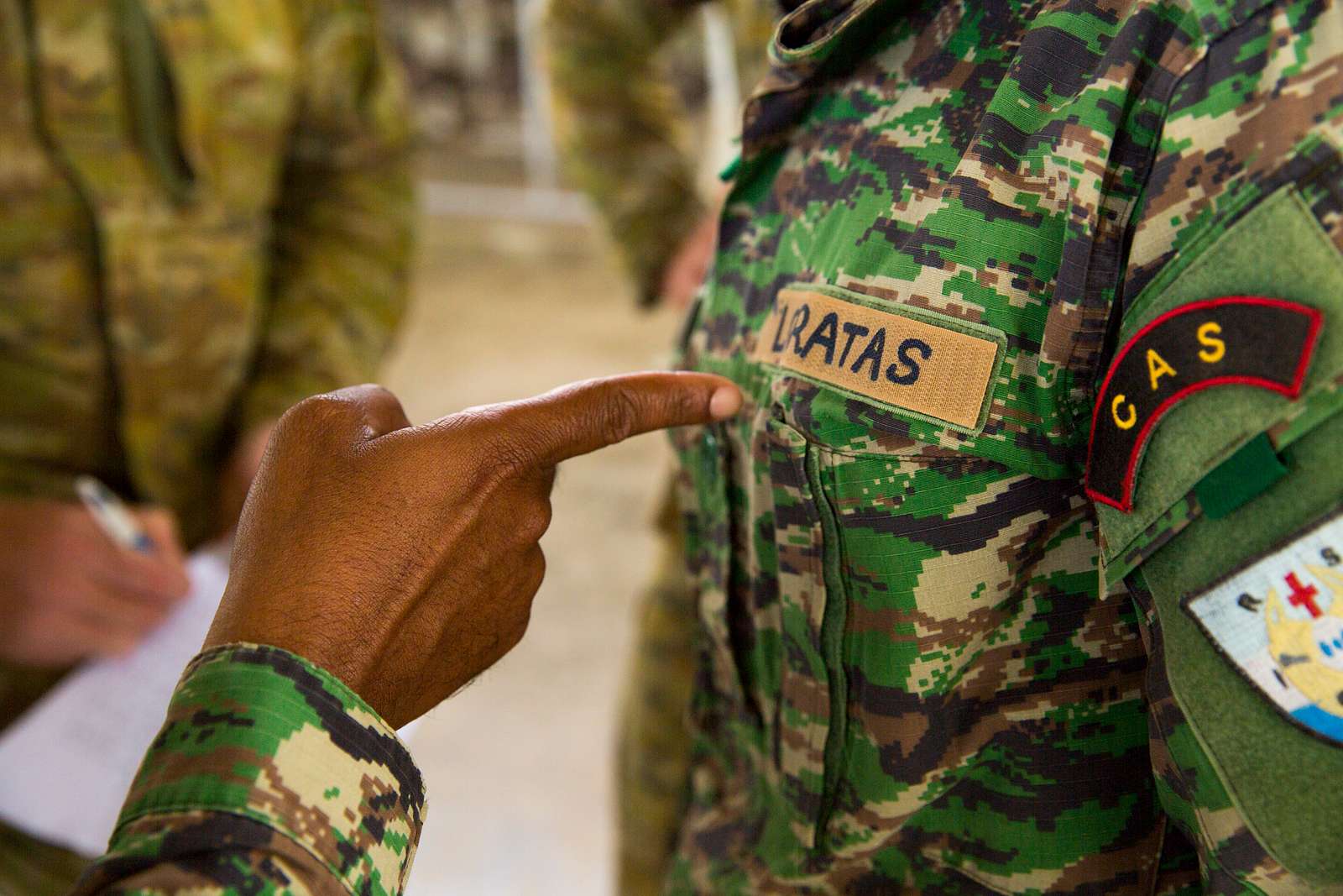 A Timor-Leste Defense Force (F-FDTL) Soldier Points - NARA & DVIDS ...