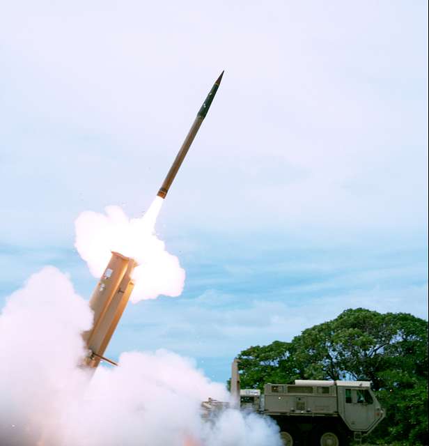 A THAAD interceptor is launched from the Reagan Test - NARA & DVIDS ...