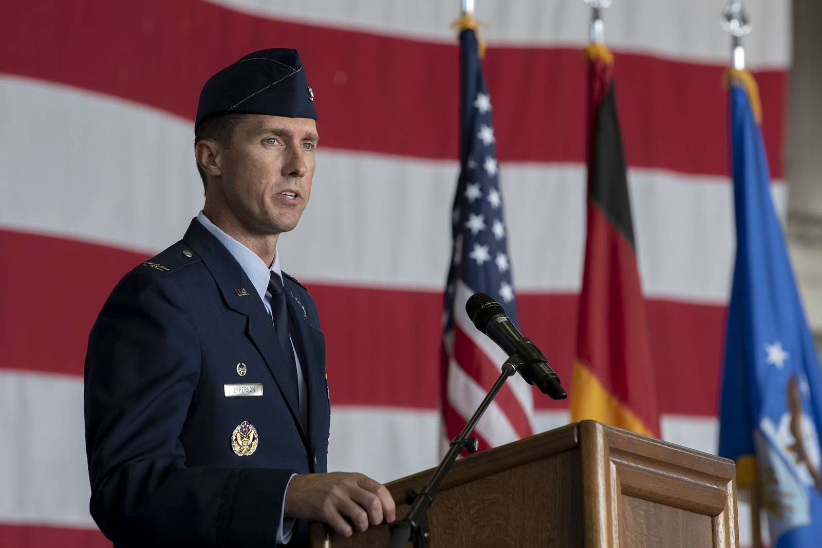 U.S. Air Force Col. David Epperson, incoming 52nd Fighter - NARA ...