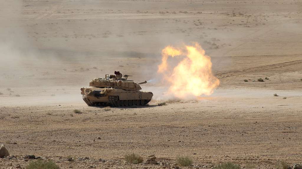 An M1A2 Abrams Main Battle Tank From The 3rd Armored - NARA & DVIDS ...