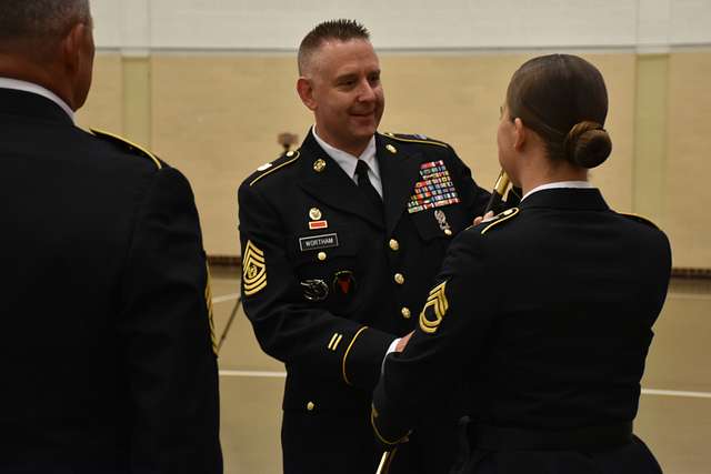 Command Sgt. Maj. Douglas Wortham accepts the NCO sword - PICRYL Public ...