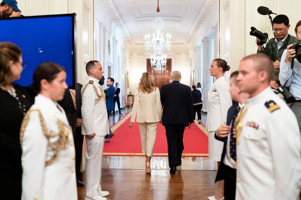 President Donald J. Trump and First Lady Melania Trump pose for a photo  with Presidential Medal of Freedom recipient Mariano Rivera and his wife  Mrs. Clara Rivera Monday, Sept. 16, 2019, in