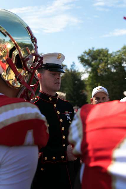 DVIDS - Images - Marines unfurl flag at New York Giants opening