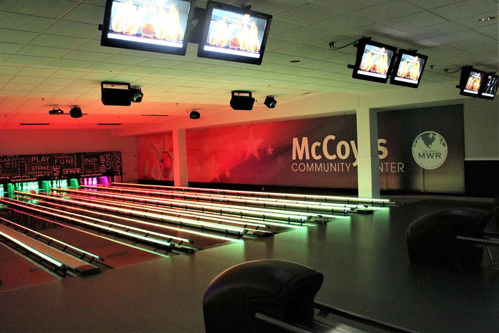 A view of the newly renovated bowling lanes in McCoy's - NARA & DVIDS ...