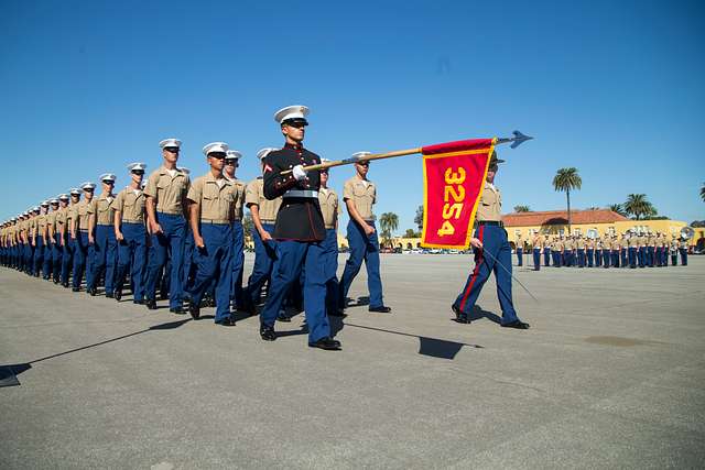 New Marines of Lima Company, 3rd Recruit Training Battalion, - PICRYL ...