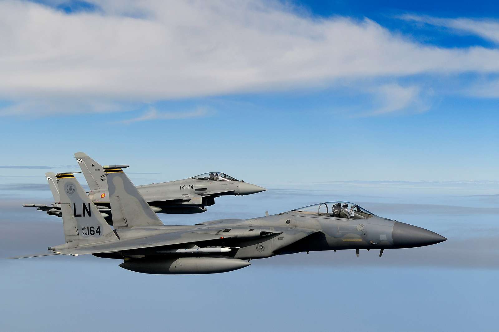 A U.S. F-15C Eagle assigned to the 493rd Fighter Squadron - NARA ...