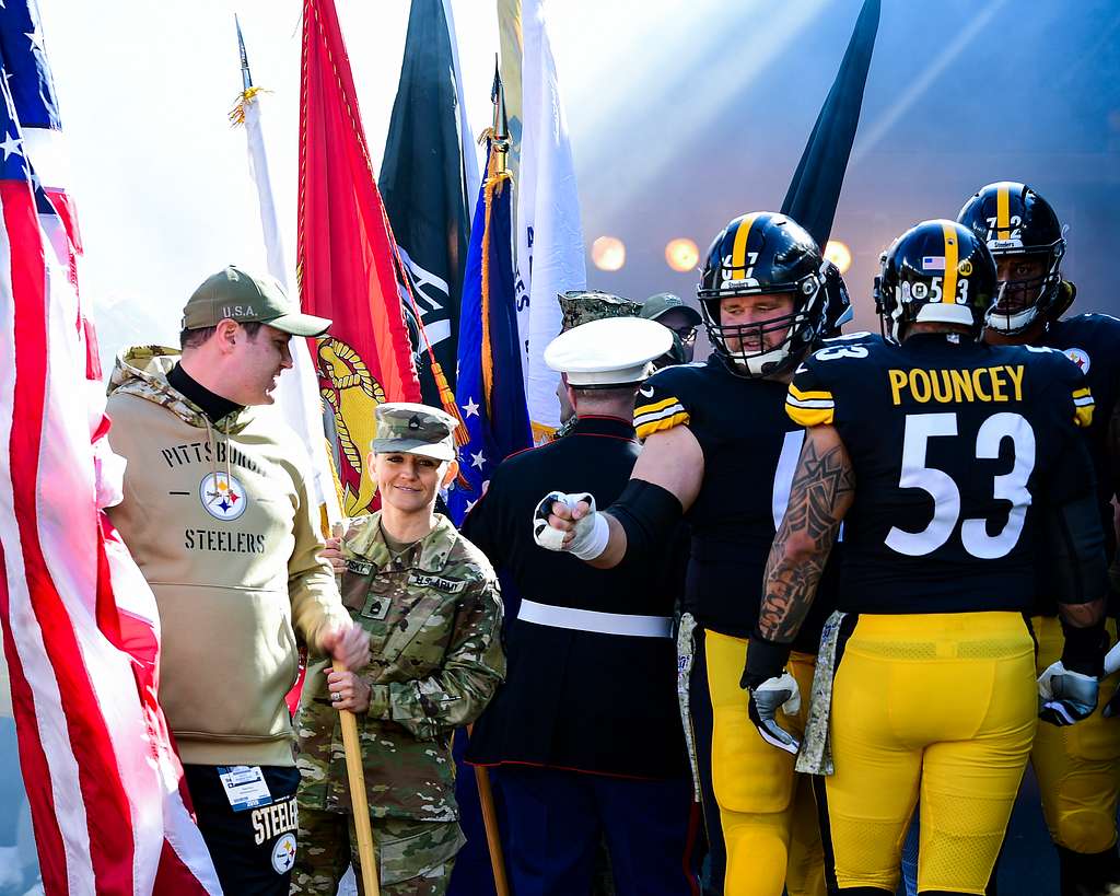 Ben Roethlisberger Pittsburgh Steelers military salute to service Jersey