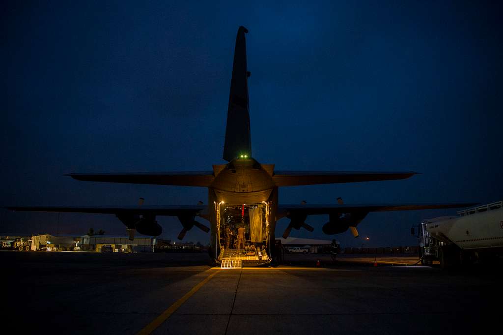 A U.S. Air Force C-130 Hercules aircrew assigned to - PICRYL Public ...