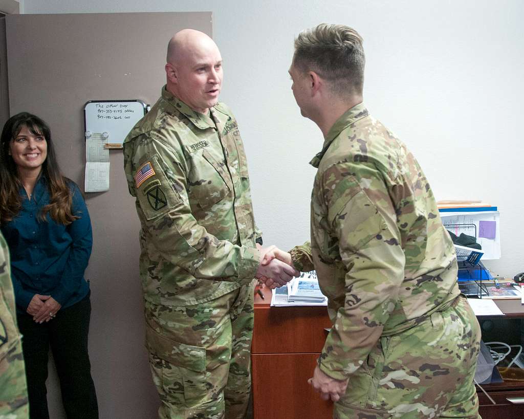 Command Sgt. Maj. Robert Preusser (left), U.S. Army - PICRYL - Public ...