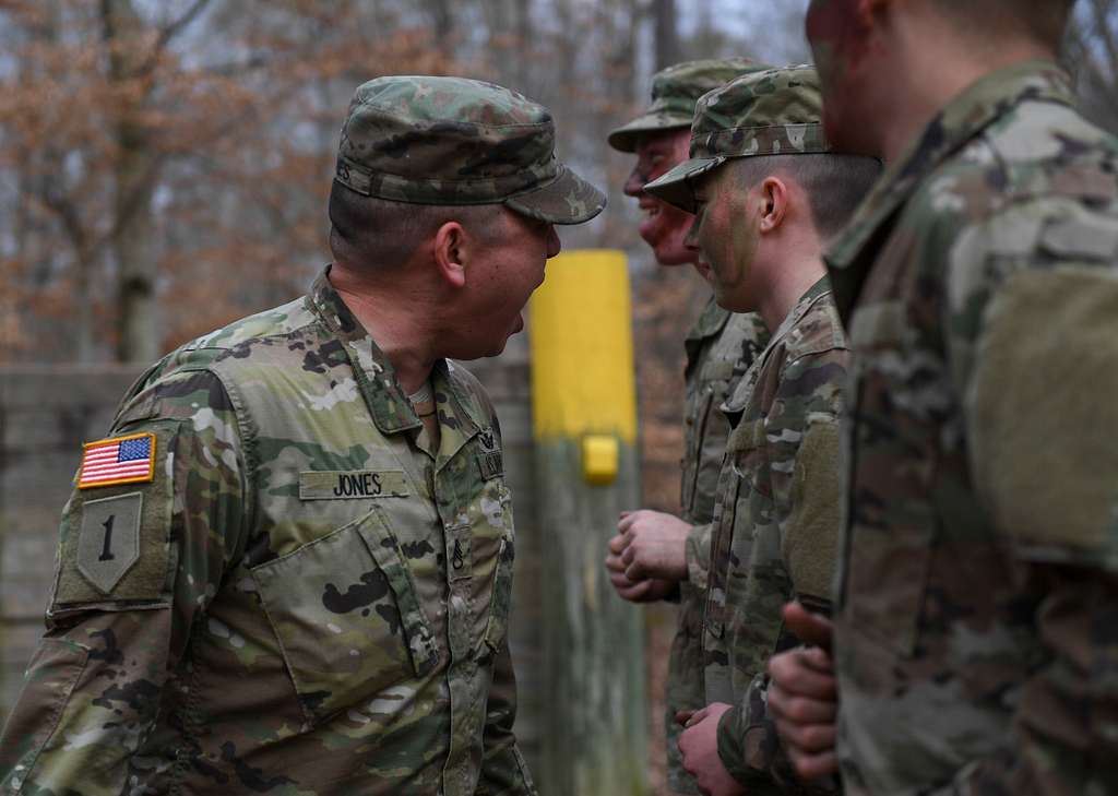 A U.S. Army Soldier yells to motivate initial entry - NARA & DVIDS ...