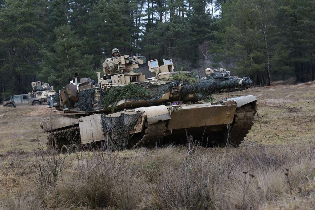 A U.S. Army M1A2 Abrams Main Battle Tank from 1st Cavalry - NARA ...